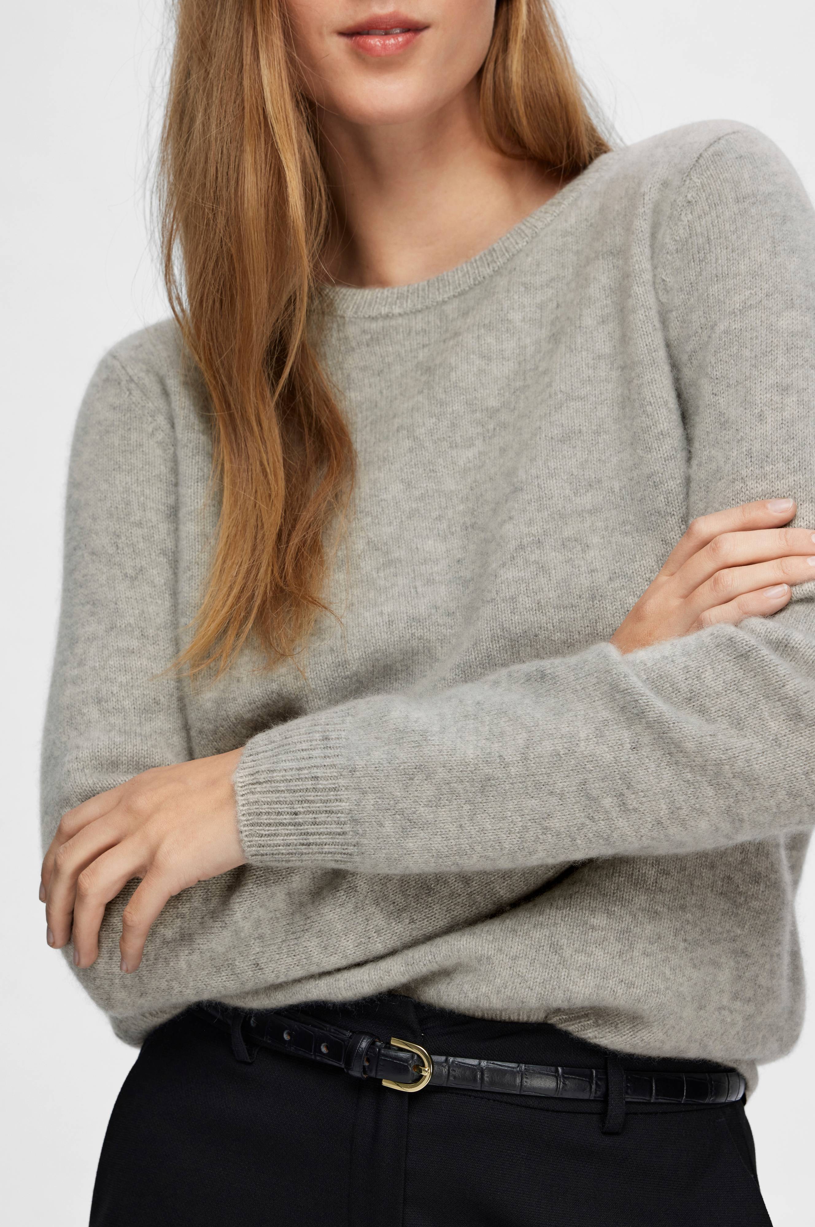 Lila SELECTED FEMME Trui SLFSCARLETT LS KNIT O-NECK B