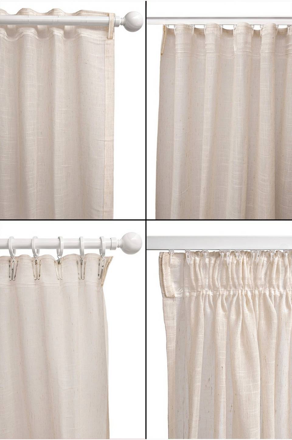 Hasta Gardin Alma 132x250 cm, beige från Hasta, bild 2
