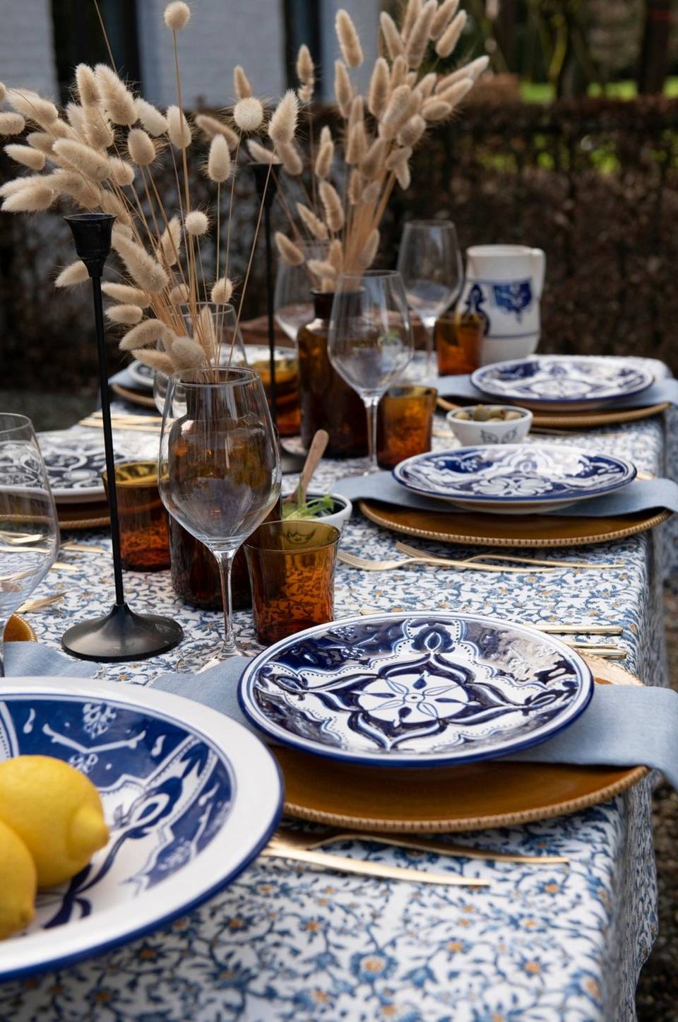 Dishes & Deco Salladsskål Blue Fond ø 35 cm, blå från Dishes & Deco, bild 5