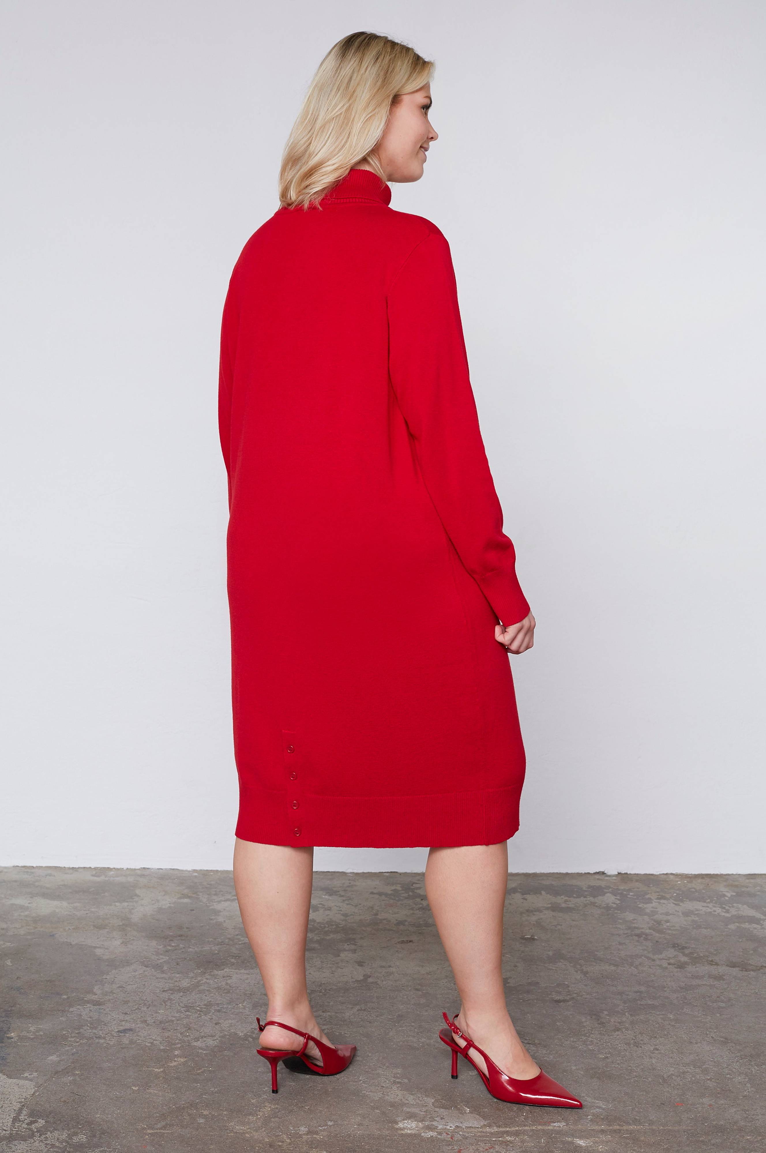 adia knit dress Kjole - Rosa on skirt