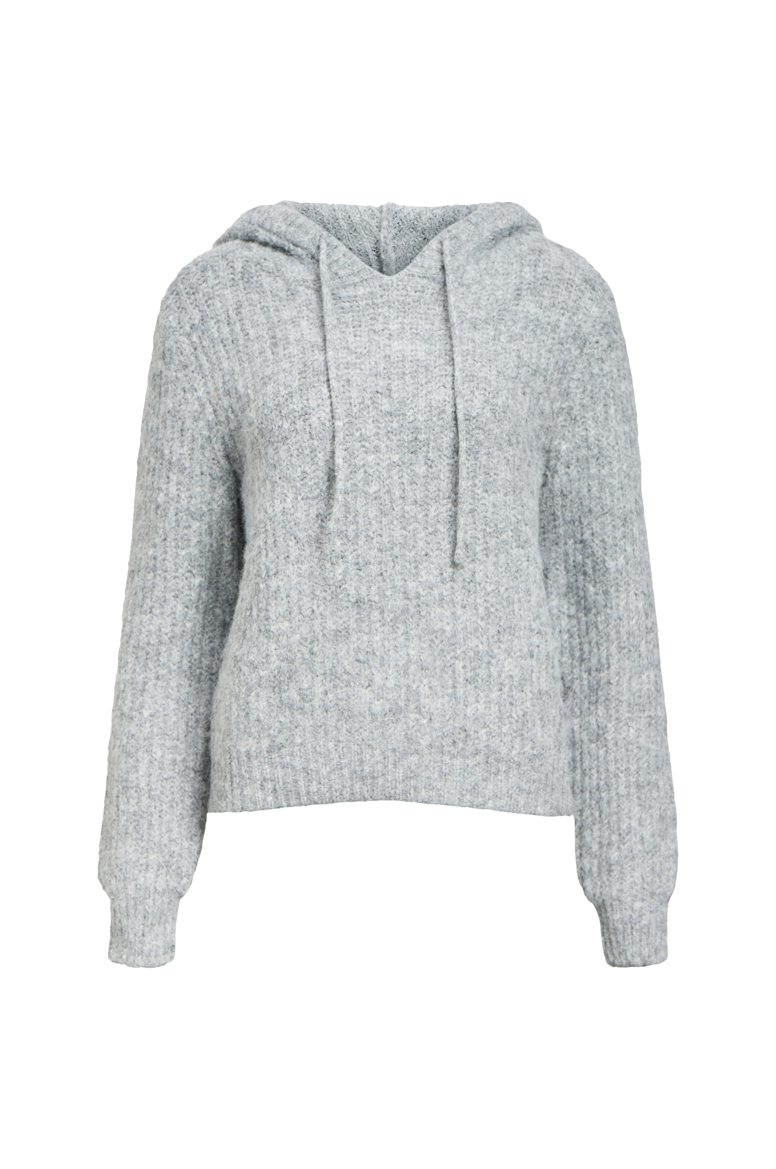 Huvtröja objMilu LS RE Knit Hoodie