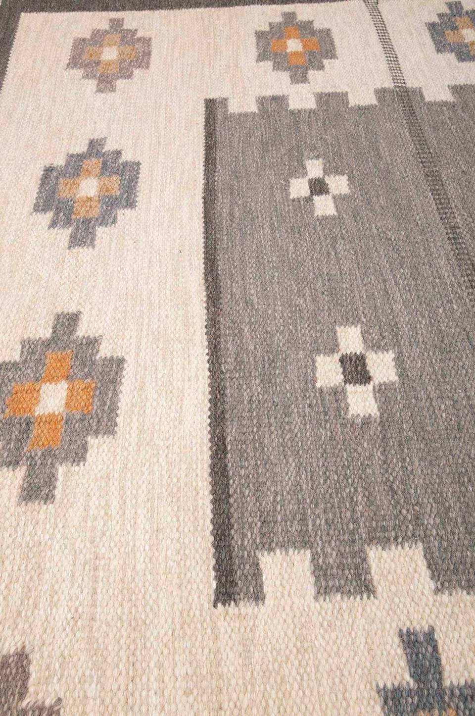 Bargi Ullmatta Röllakan Grå 201x296, beige från Bargi, bild 2