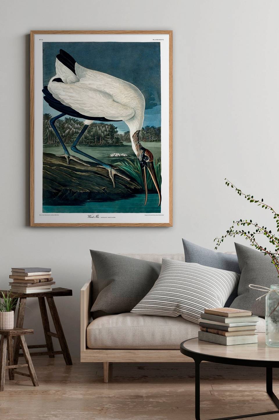 The Dybdahl Co. Affisch Wood Ibis, grön från The Dybdahl Co., bild 2
