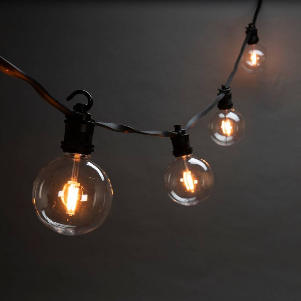 Konstsmide Ljusset 10 glödlampor byt. LED 450cm, svart från Konstsmide, bild 2