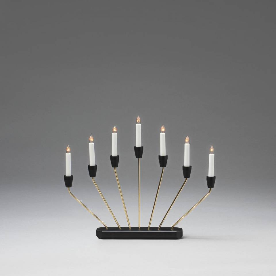 Konstsmide Metall ljusstake 7 glödlampor 37,9cm, mässing från Konstsmide, bild 2