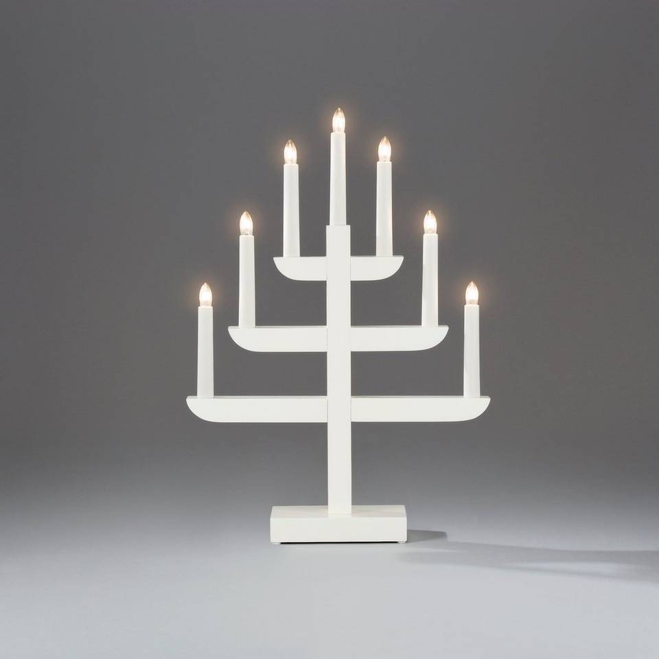 Konstsmide Ljusstake 7 glödlampor 46cm, vit från Konstsmide, bild 2