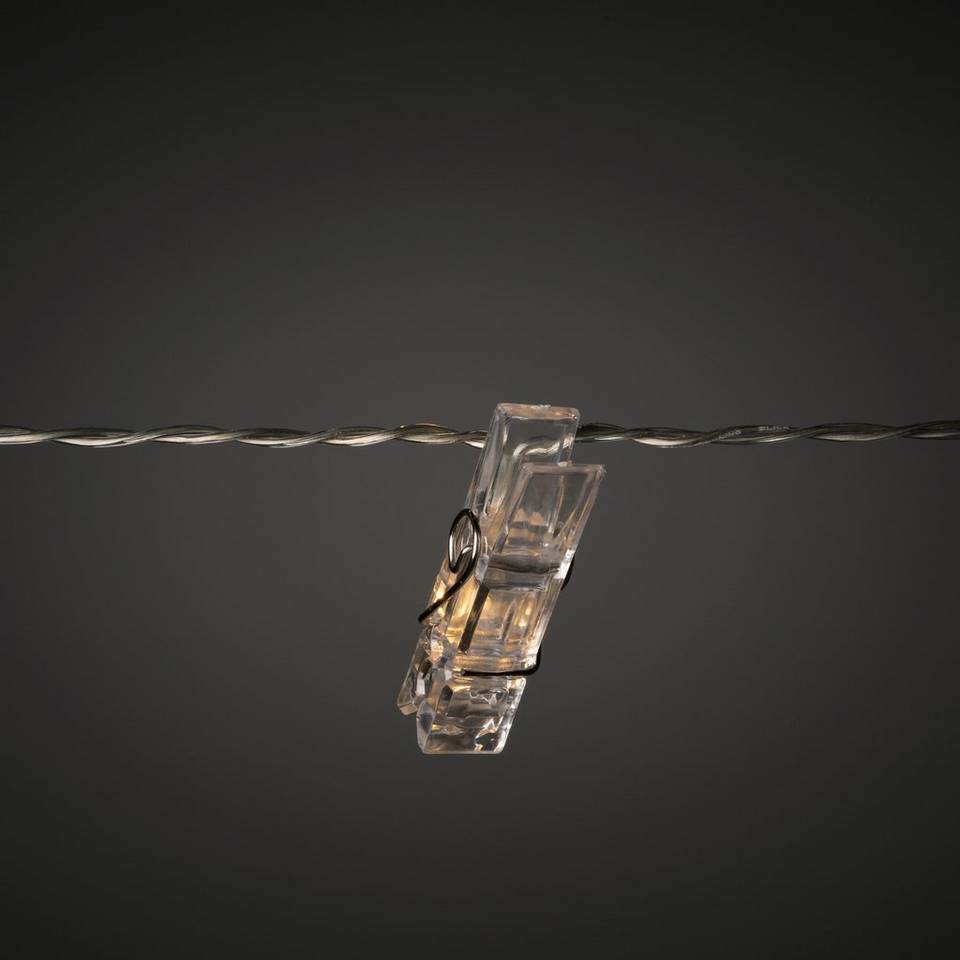 Konstsmide Ljusslinga med Clip 12L IP20 275cm, transparent från Konstsmide, bild 2