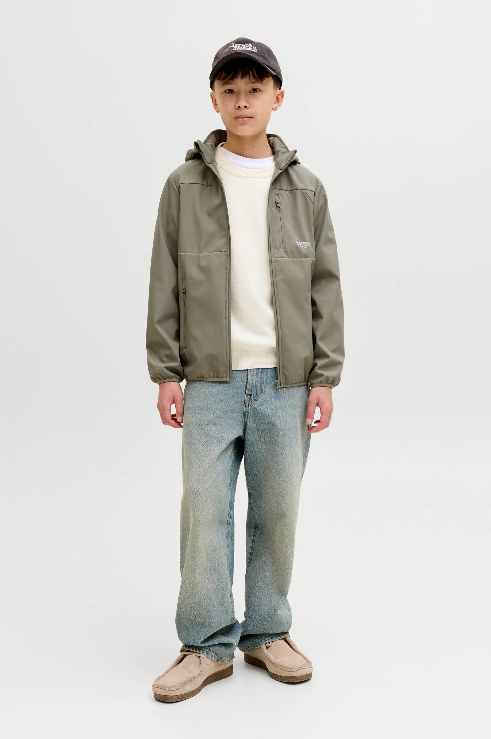 Jack & Jones Junior Jas - dunkelgrün/donkergroen