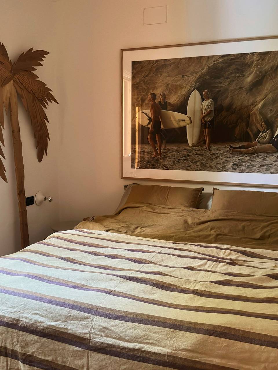 HKliving Vida randigt överkast kastanj/kräm, flerfärgad från HKliving, bild 2