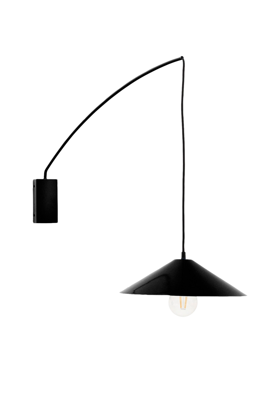 Kave Home Kally vägglampa i svartmålad finish, svart från Kave Home, bild 2