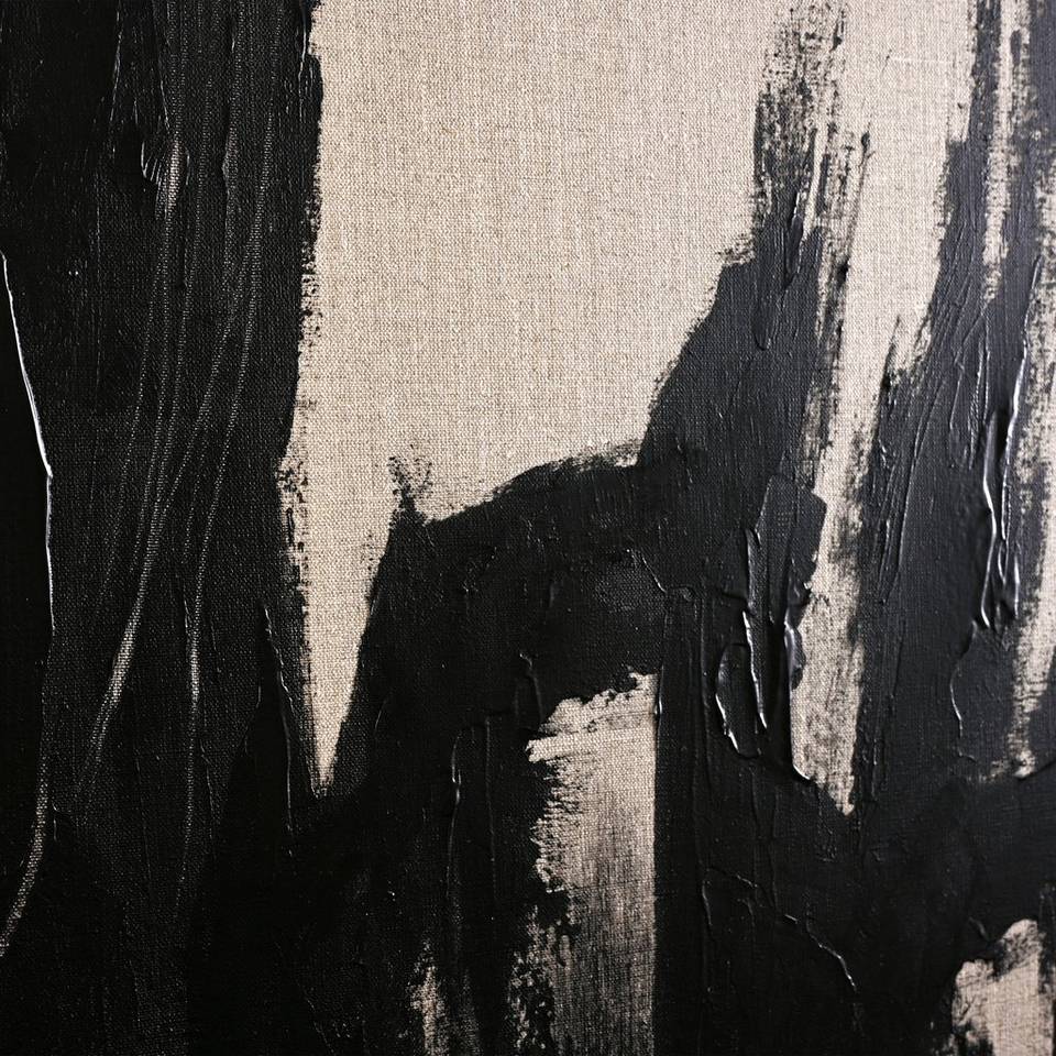 Malerifabrikken Linne Målning / Without / 90x120 Cm / Svart ram, beige från Malerifabrikken, bild 2