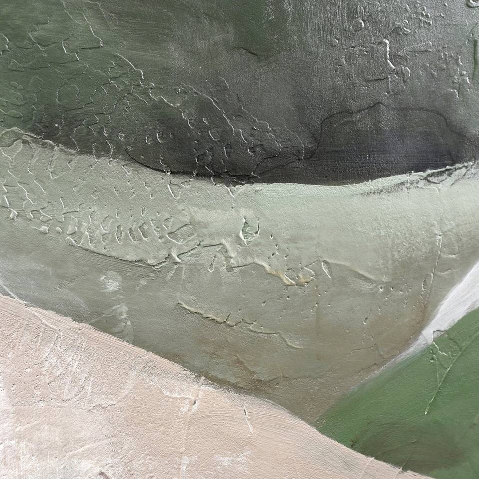 Malerifabrikken Design Målning / Green Field / 90x120 Cm / Svart ram, grön från Malerifabrikken, bild 2