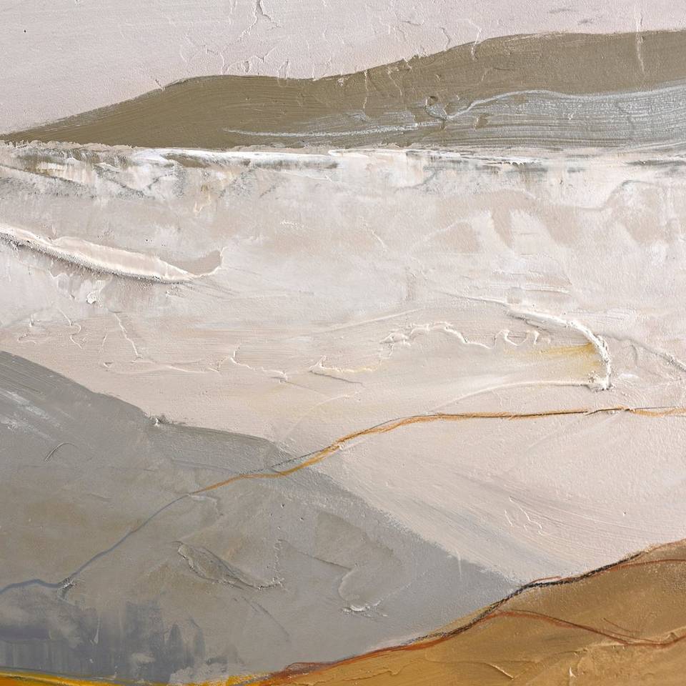 Malerifabrikken Design Målning / Yellow Field / 90x120 Cm / Svart ram, gul från Malerifabrikken, bild 2