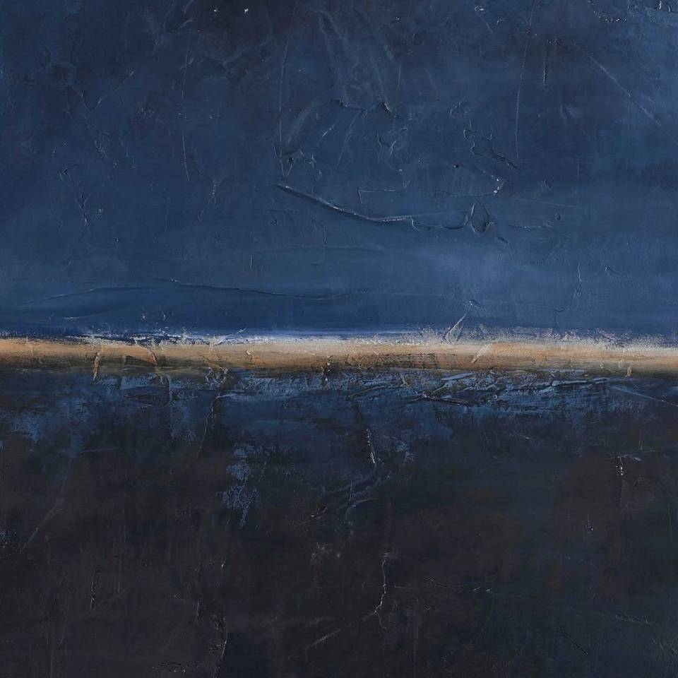 Malerifabrikken Design Målning / Edge Blue / 80x100 Cm, blå från Malerifabrikken, bild 2