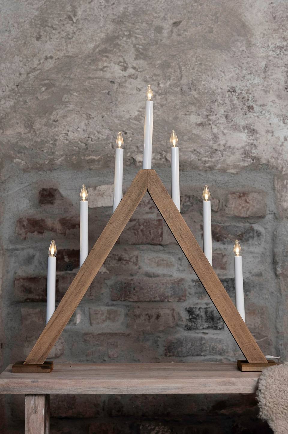Markslöjd Ljusstake Ariele 7L, brun från Markslöjd, bild 5