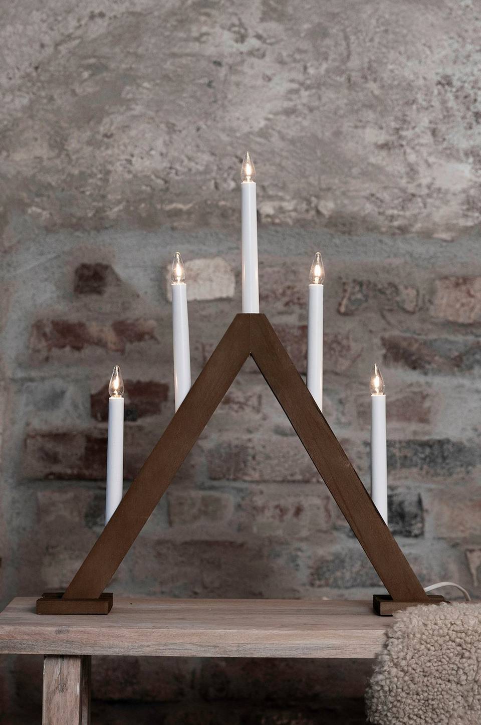 Markslöjd Ljusstake Ariele 5L, brun från Markslöjd, bild 2