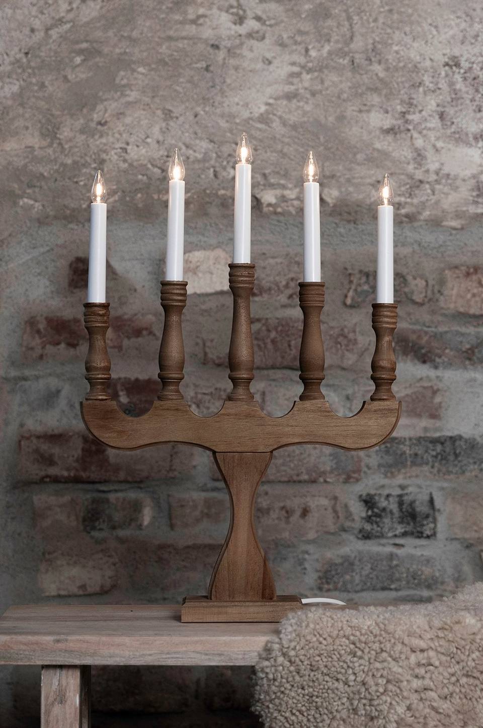 Markslöjd Ljusstake Svaneholm 5L, brun från Markslöjd, bild 5