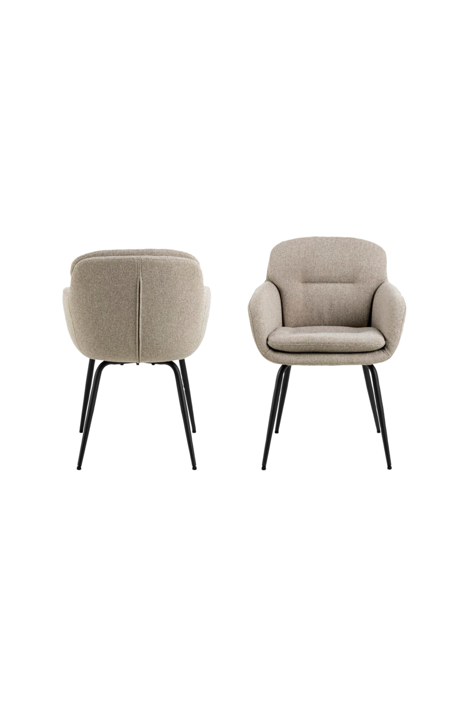 AC Design Furniture Dora matstol med armstöd, beige från AC Design Furniture, bild 5