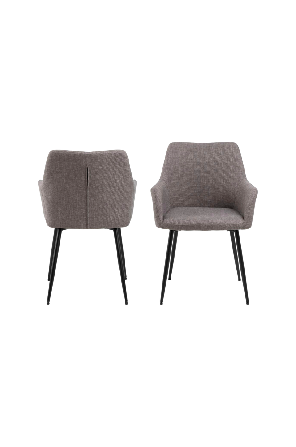 AC Design Furniture Lizzy matstol med armstöd 2-pack, brun från AC Design Furniture, bild 5