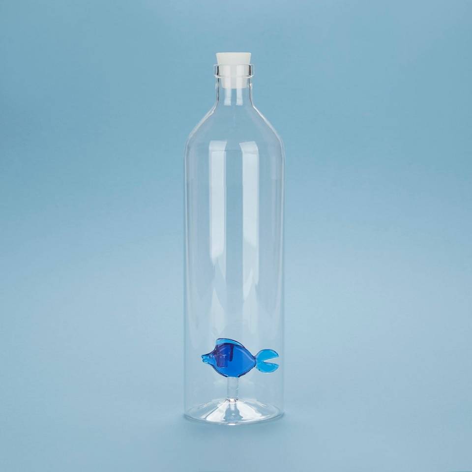 Balvi Flaska, Atlantis Blue Fish, 1,2 L, borosilikat, blå från Balvi, bild 5