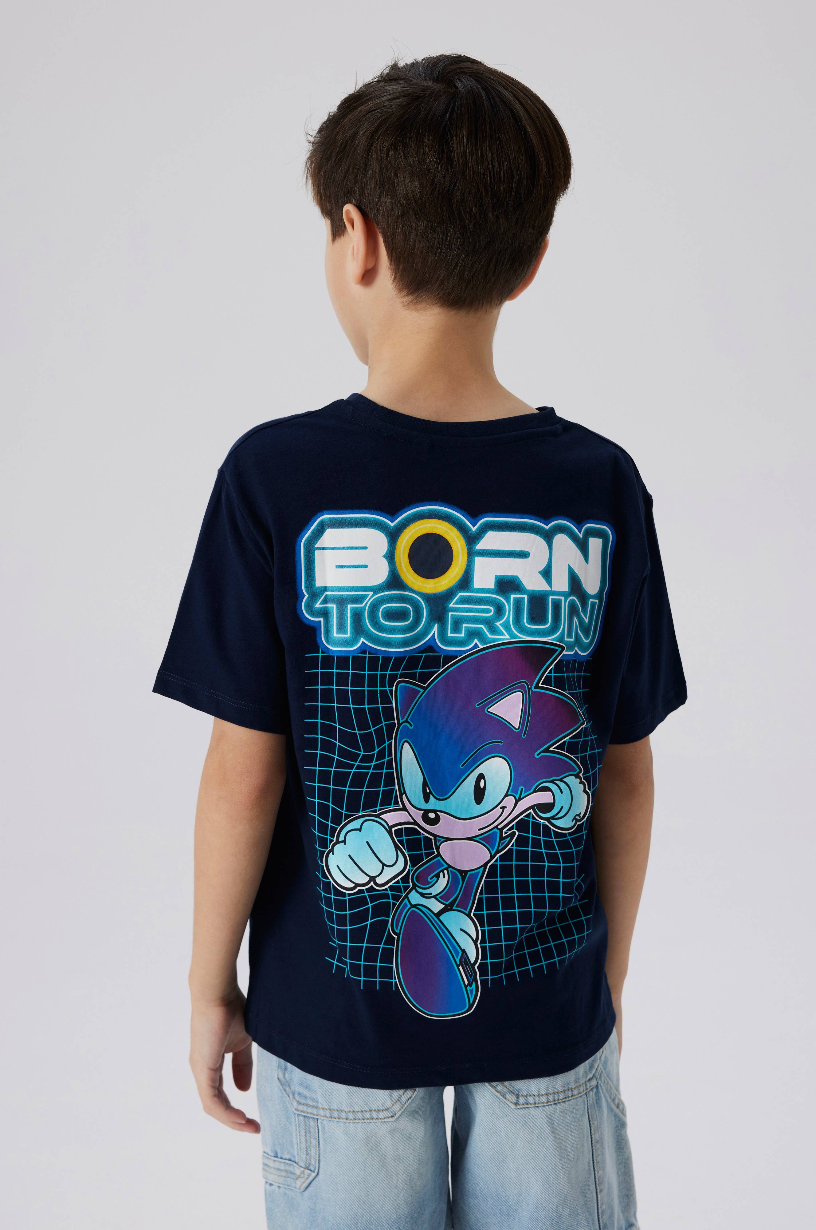Maglietta NAME IT Nkmmarcel Sonic Per Bambino E Ragazzo – Maniche Corte, Girocollo, Cotone Morbido – Sky