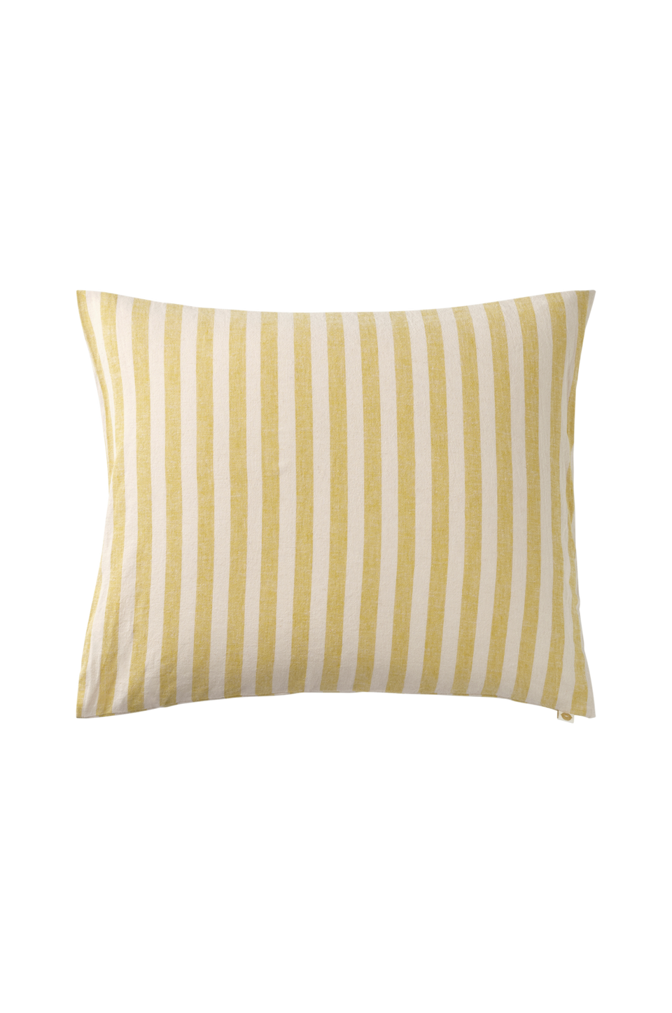 Ellos Home Örngott Elly Classic Stripe i återvunnet halvlinne, gul från Ellos Home, bild 2