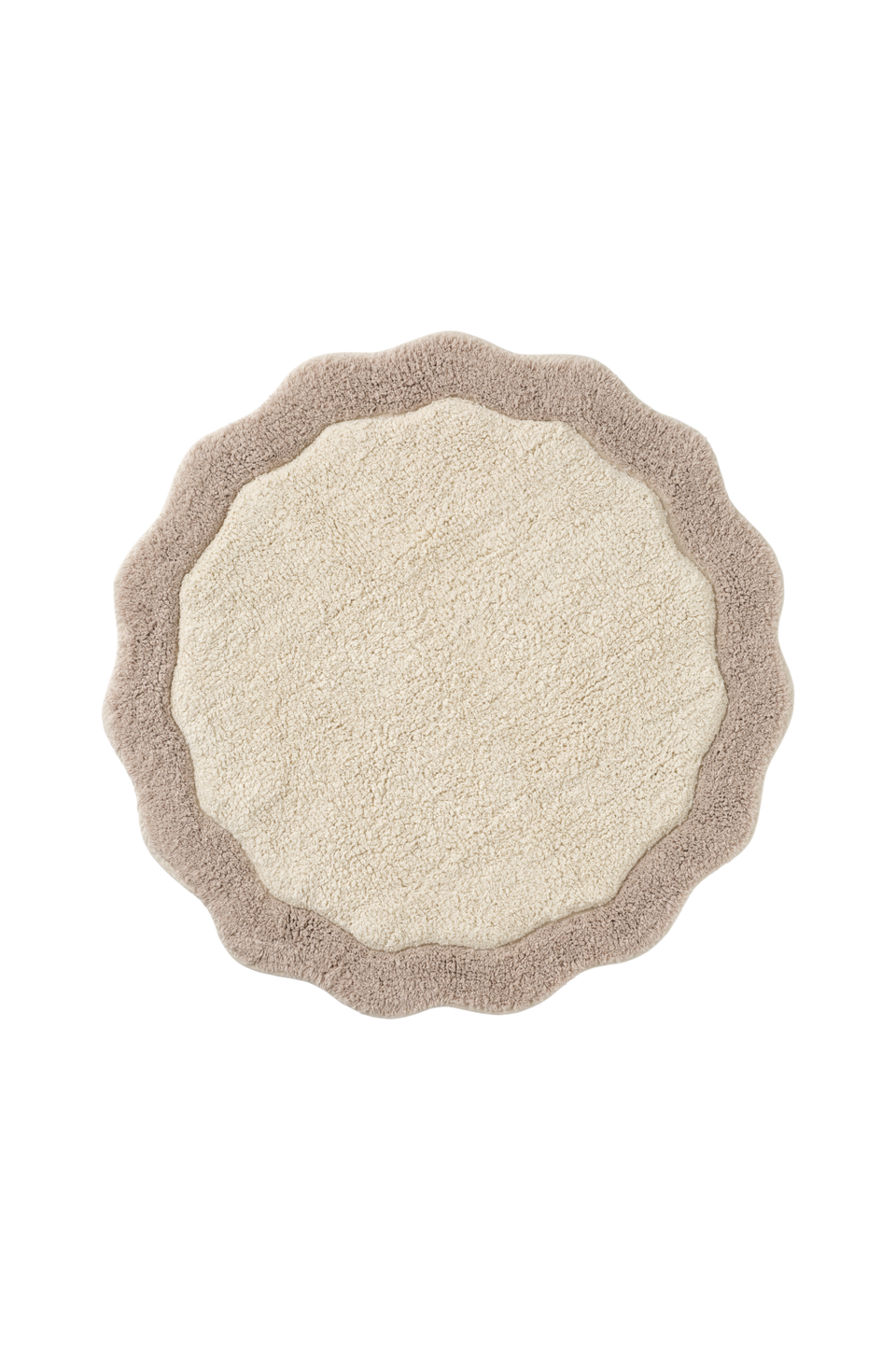 Ellos Home Badrumsmatta Scallop Round, beige från Ellos Home, bild 2