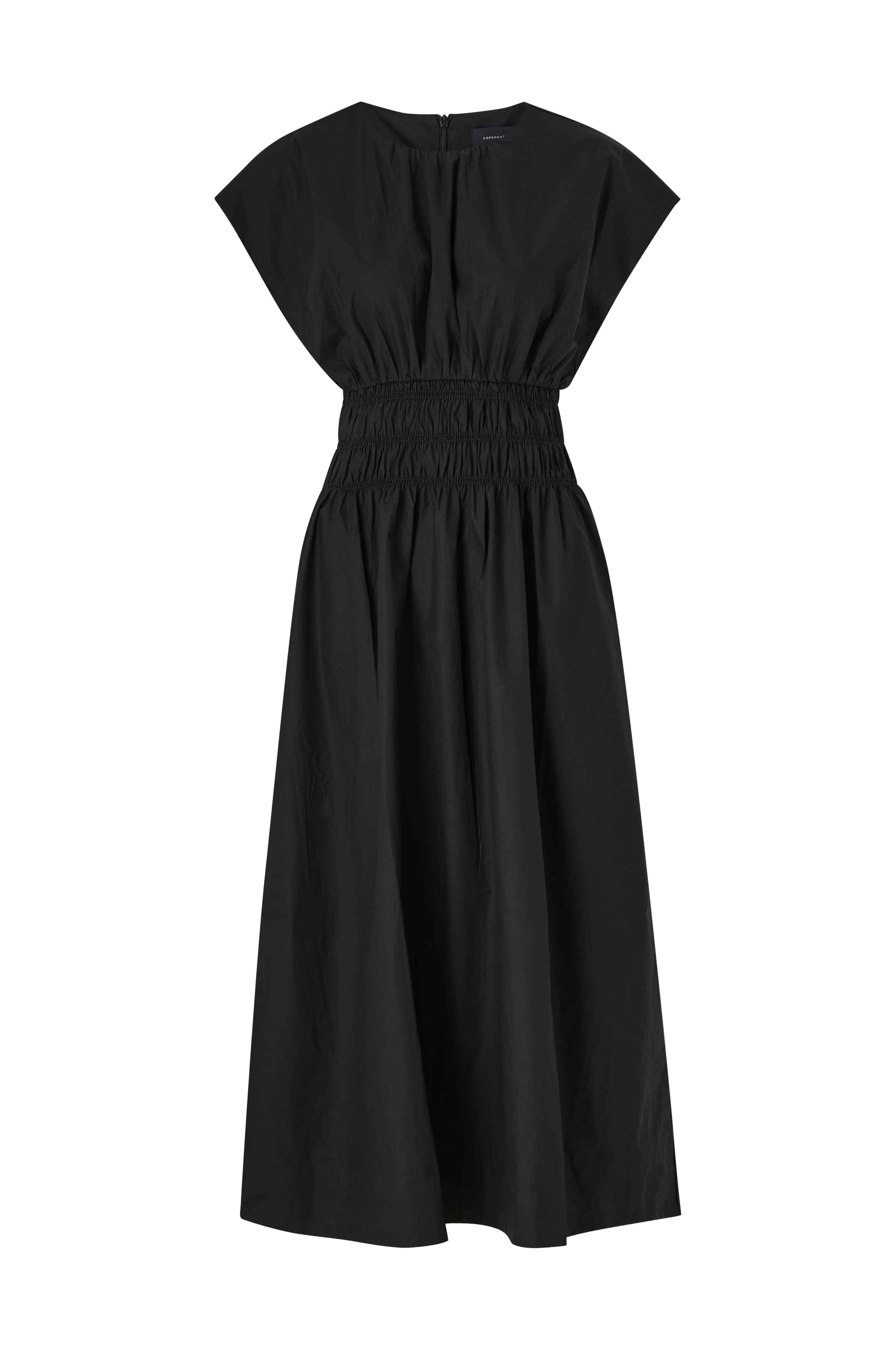 COPENHAGEN SHIRRED MAXI DRESS