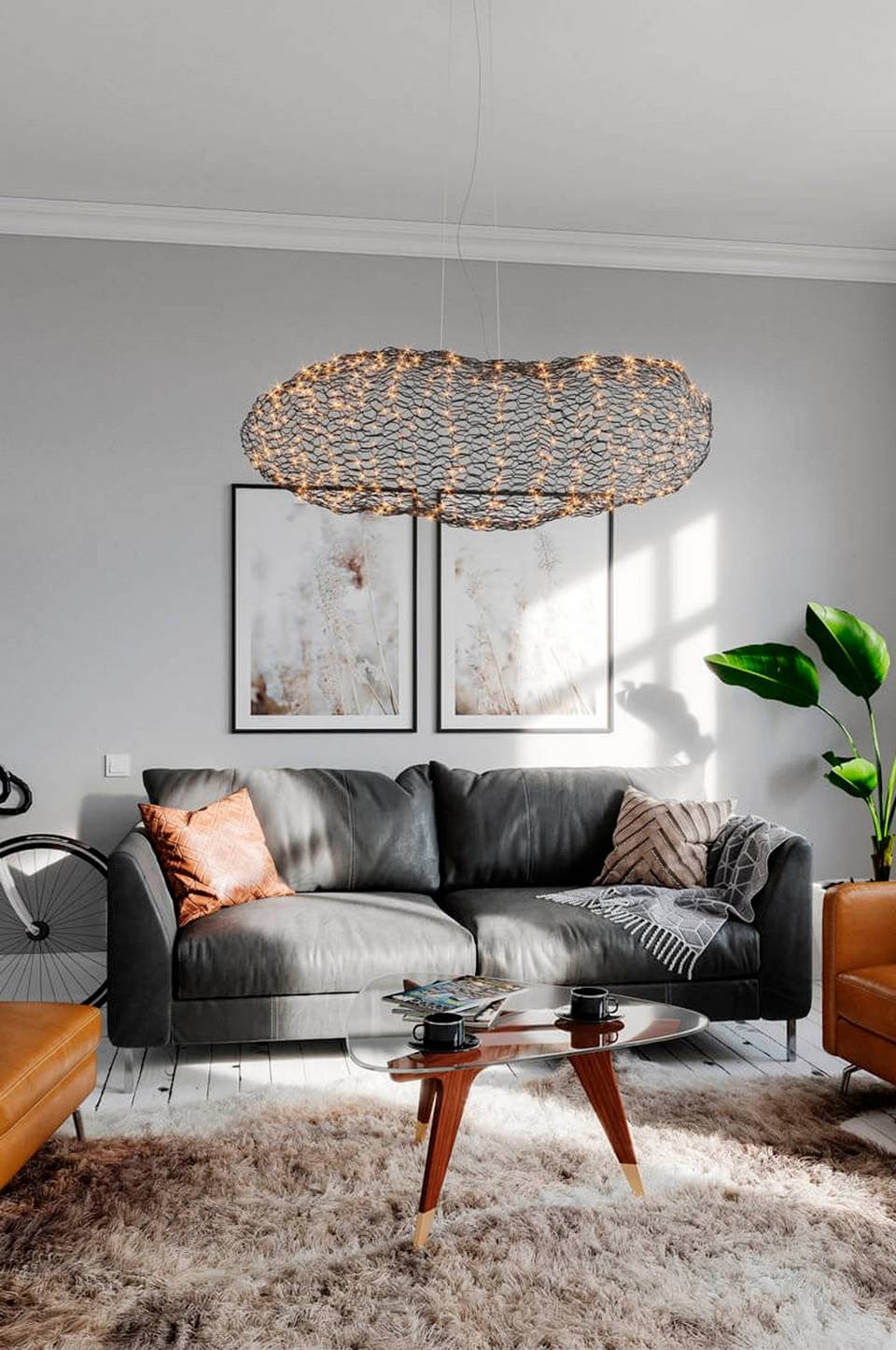 By Rydéns Taklampa Hayden 115 cm, svart från By Rydéns, bild 2