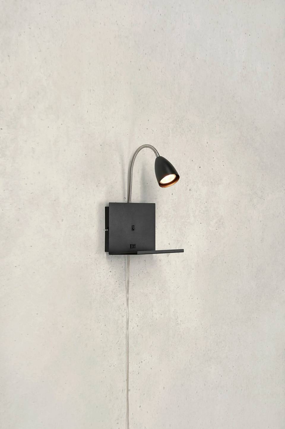 Markslöjd Vägglampa Cuarto 1L, svart från Markslöjd, bild 2