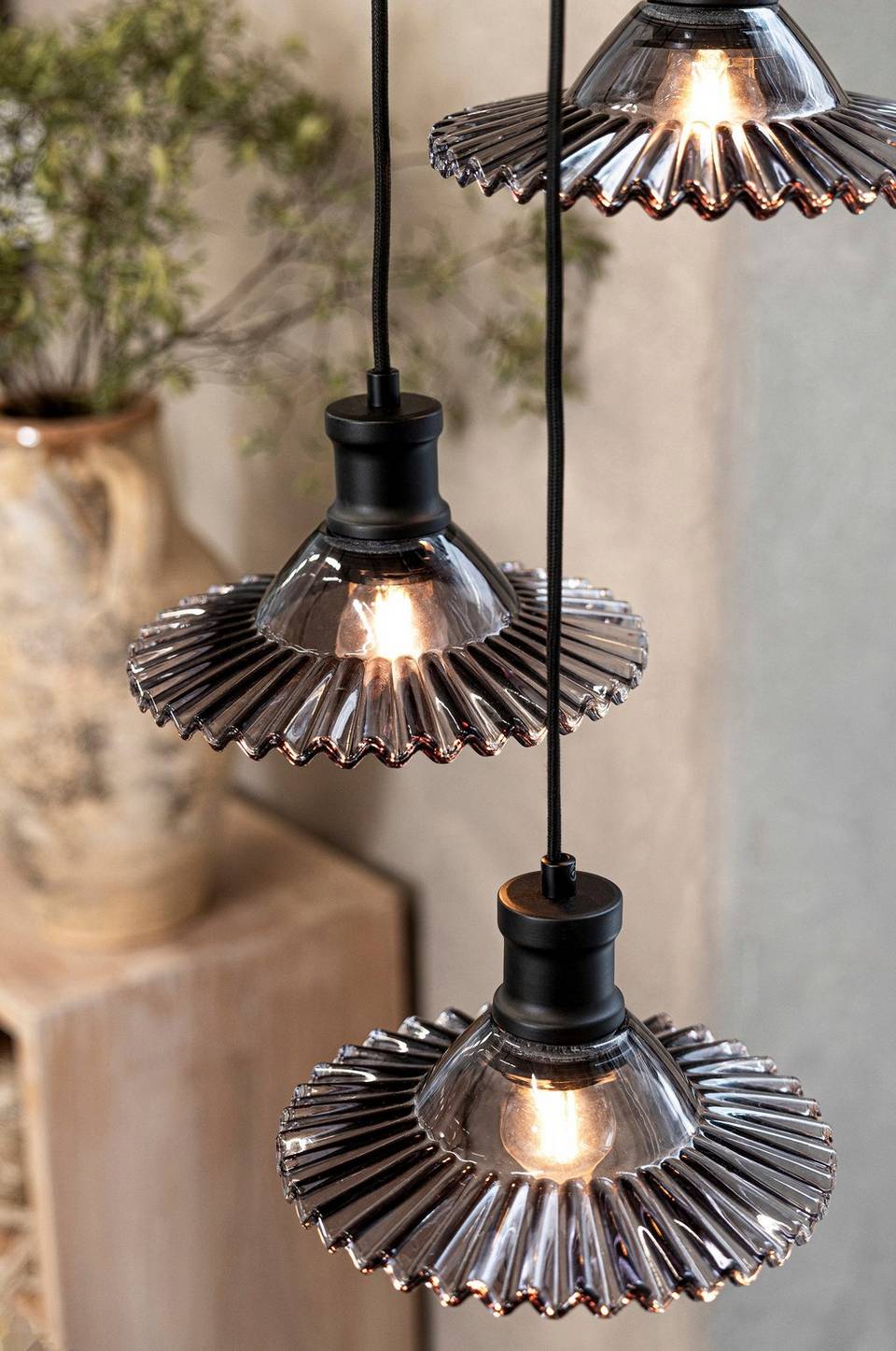 Markslöjd Taklampa Novia 3L, grå från Markslöjd, bild 2