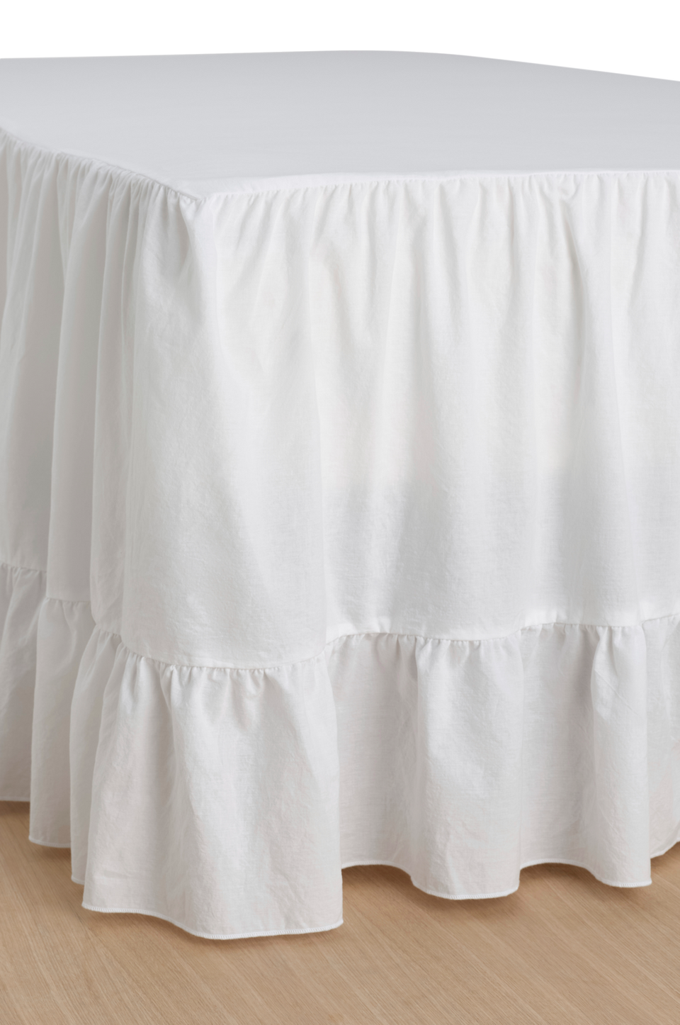Ellos Home Sängkappa Juliette Giant i tvättad bomull 60 cm, vit från Ellos Home, bild 2