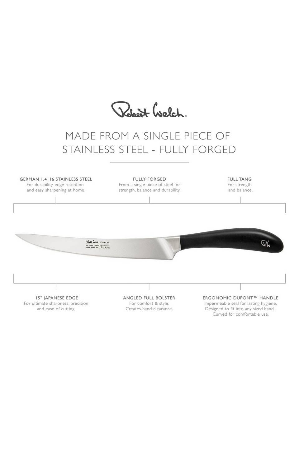 Robert Welch Carving Kniv Signature 20cm/8, silver från Robert Welch, bild 5