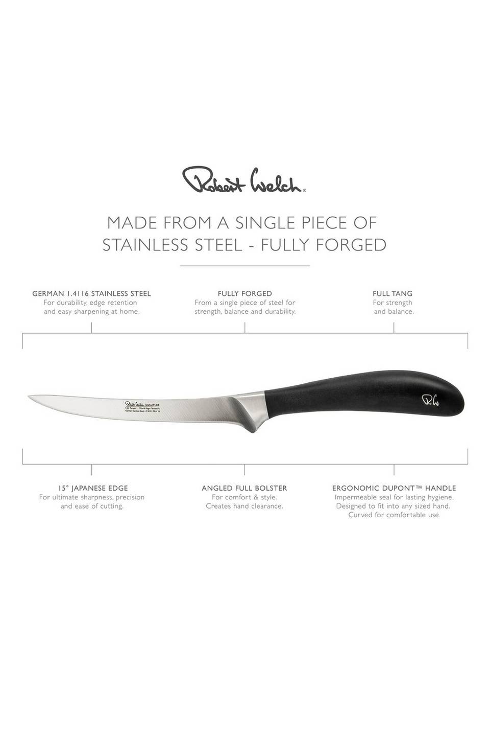 Robert Welch Urbeningskniv Signature 16cm/ 6,5, silver från Robert Welch, bild 5