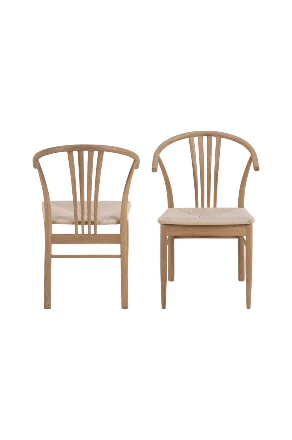 AC Design Furniture I_York matstol med armstöd 2-pack, vit från AC Design Furniture, bild 5