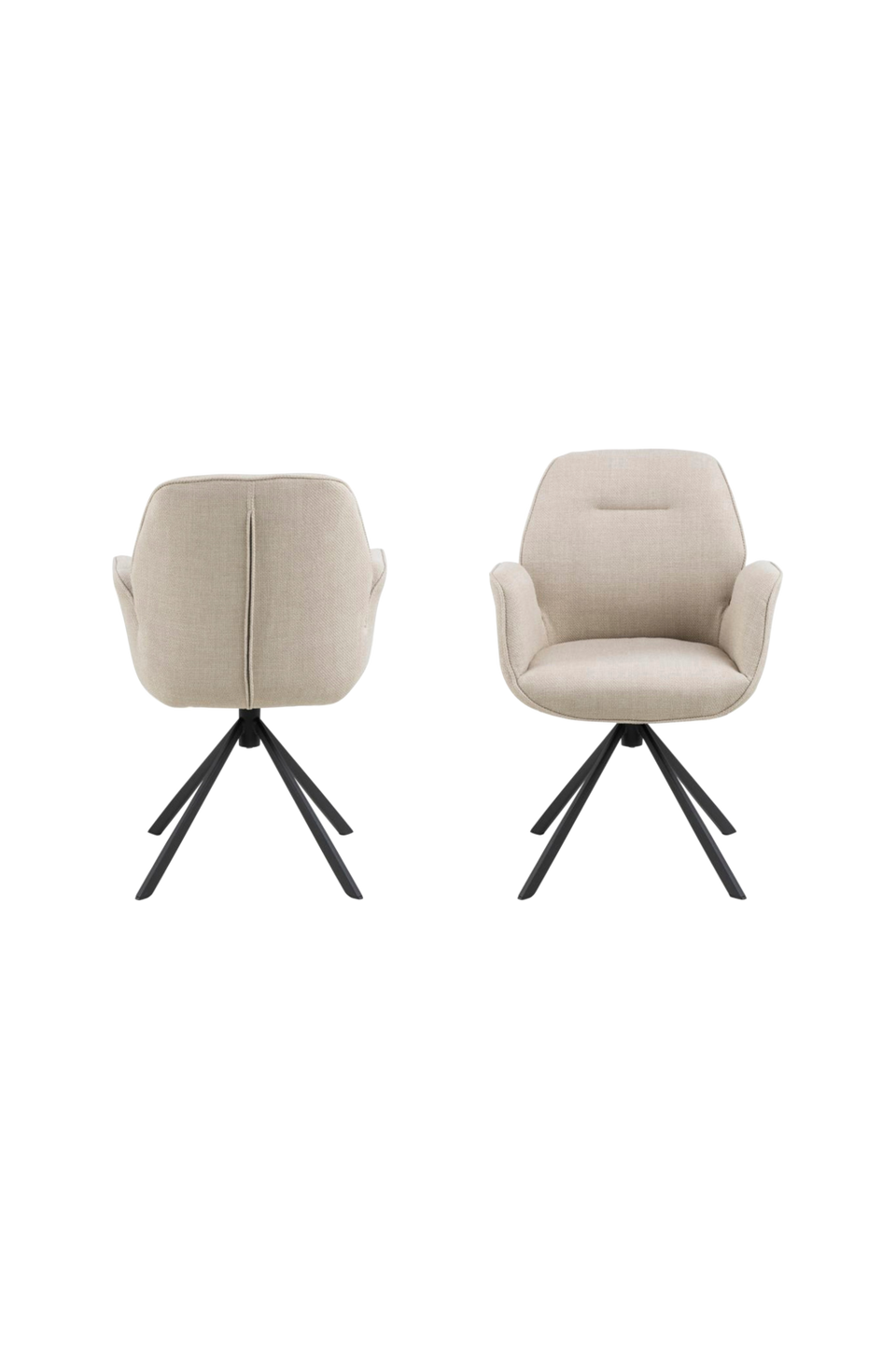 AC Design Furniture Aura matstol med armstöd, 1-pack, beige från AC Design Furniture, bild 5