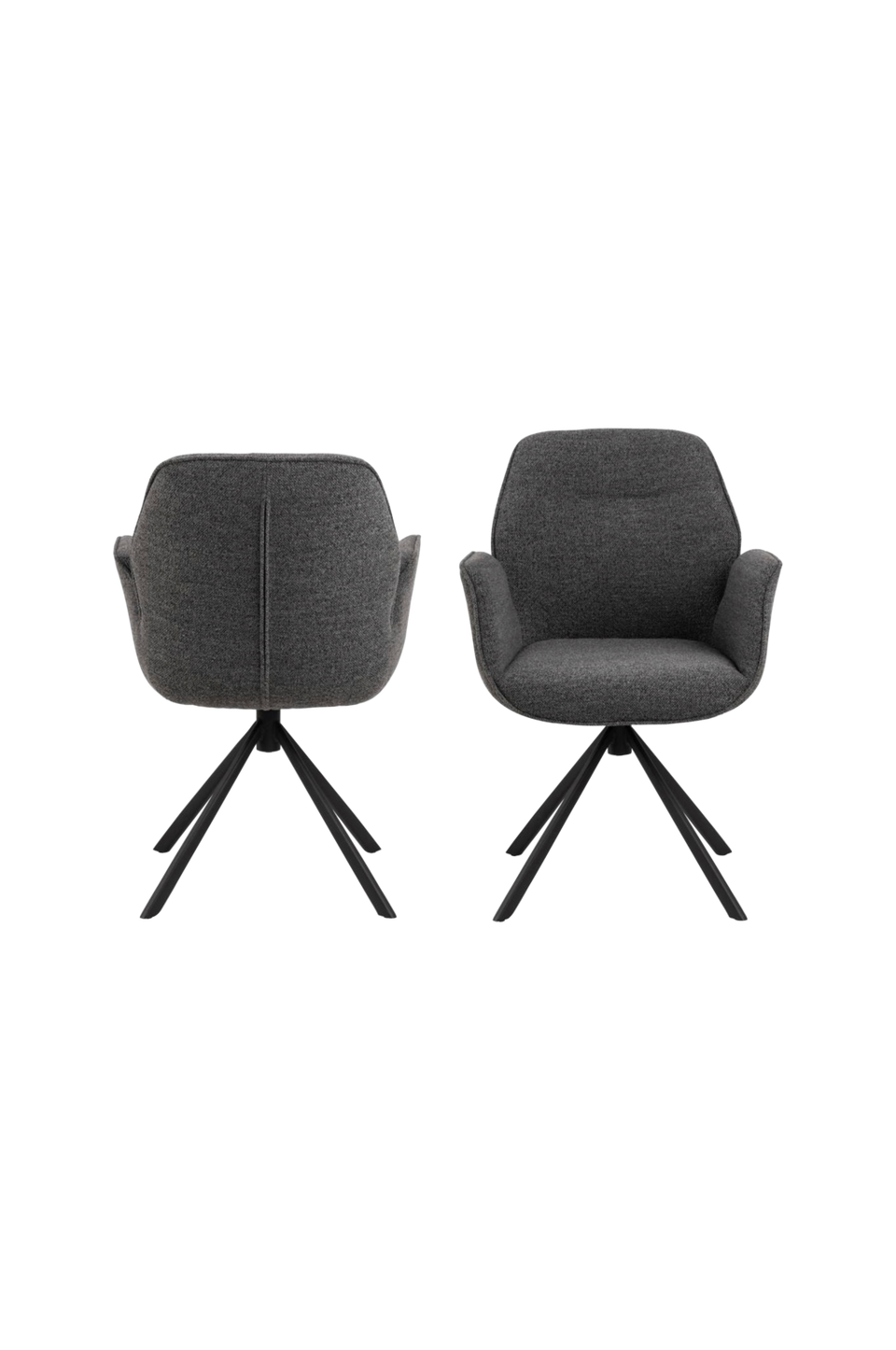 AC Design Furniture Aura matstol med armstöd, 1-pack, grå från AC Design Furniture, bild 5