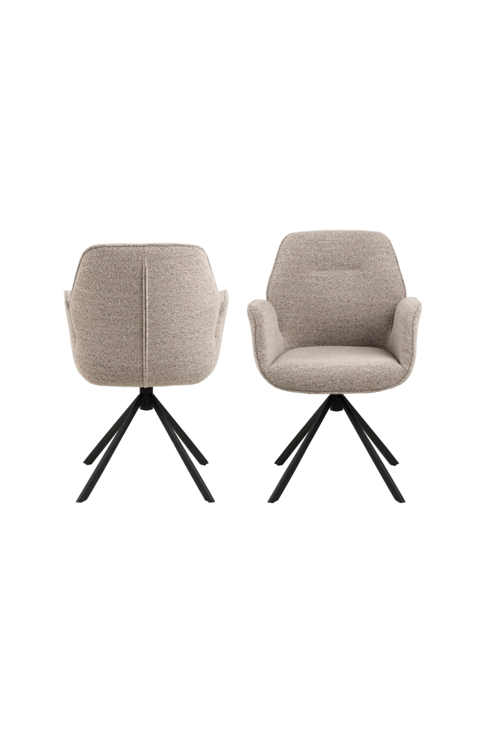 AC Design Furniture Aura matstol med armstöd, 1-pack, beige från AC Design Furniture, bild 5