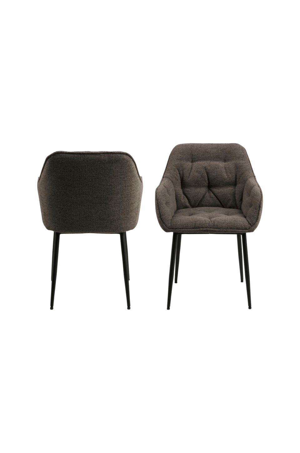 AC Design Furniture Brooke matstol med armstöd 2-pack, grå från AC Design Furniture, bild 5