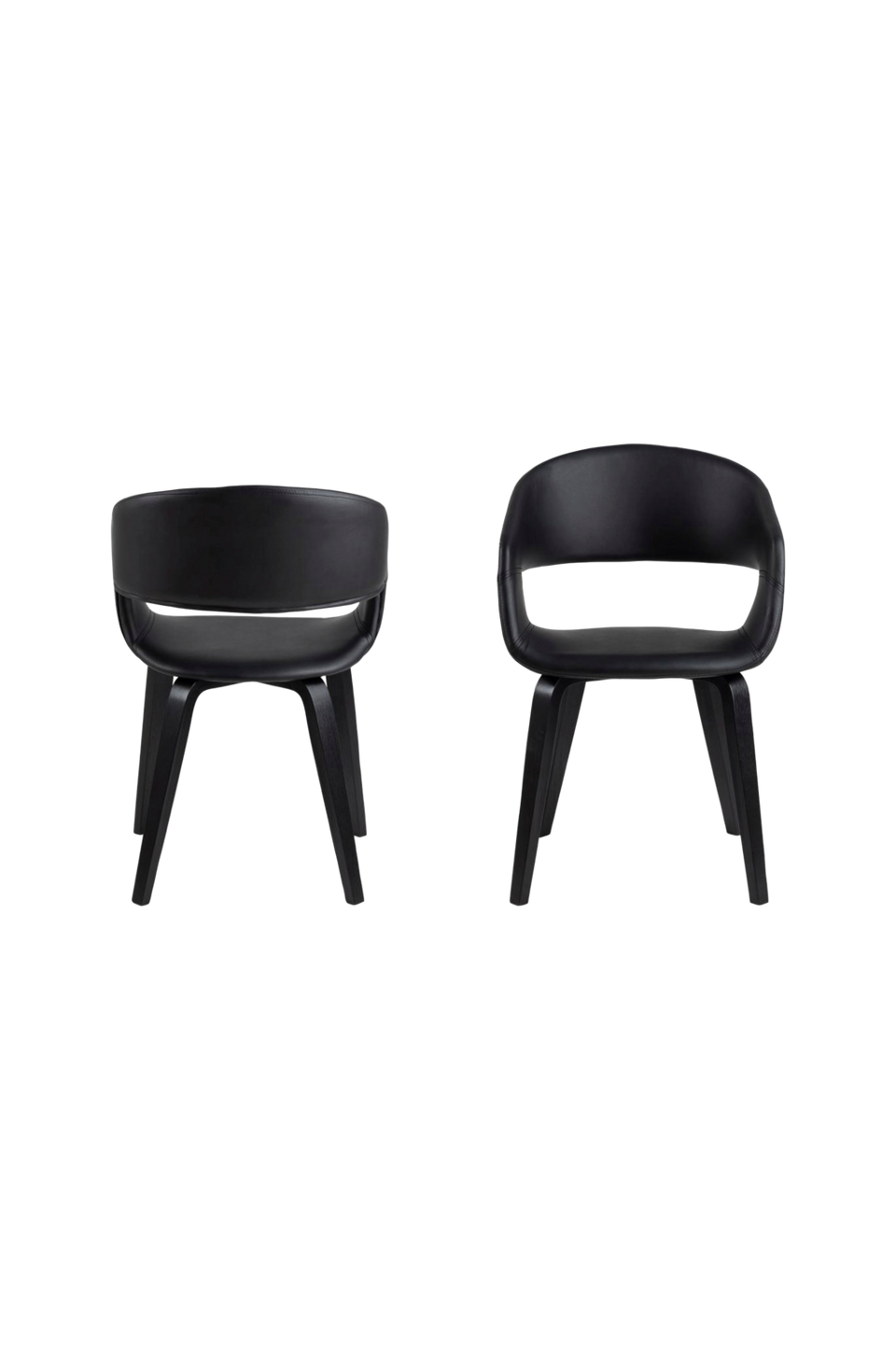 AC Design Furniture Nova matstol med armstöd 2-pack, svart från AC Design Furniture, bild 5