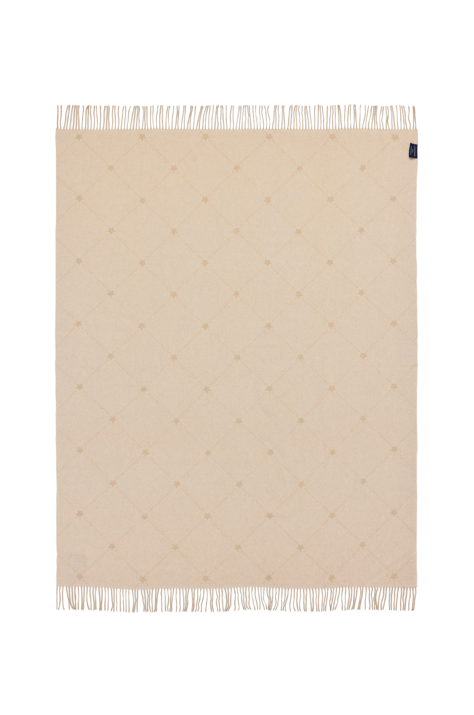Lexington Pläd i återvunnen ull med signaturstjärna, beige från Lexington, bild 2