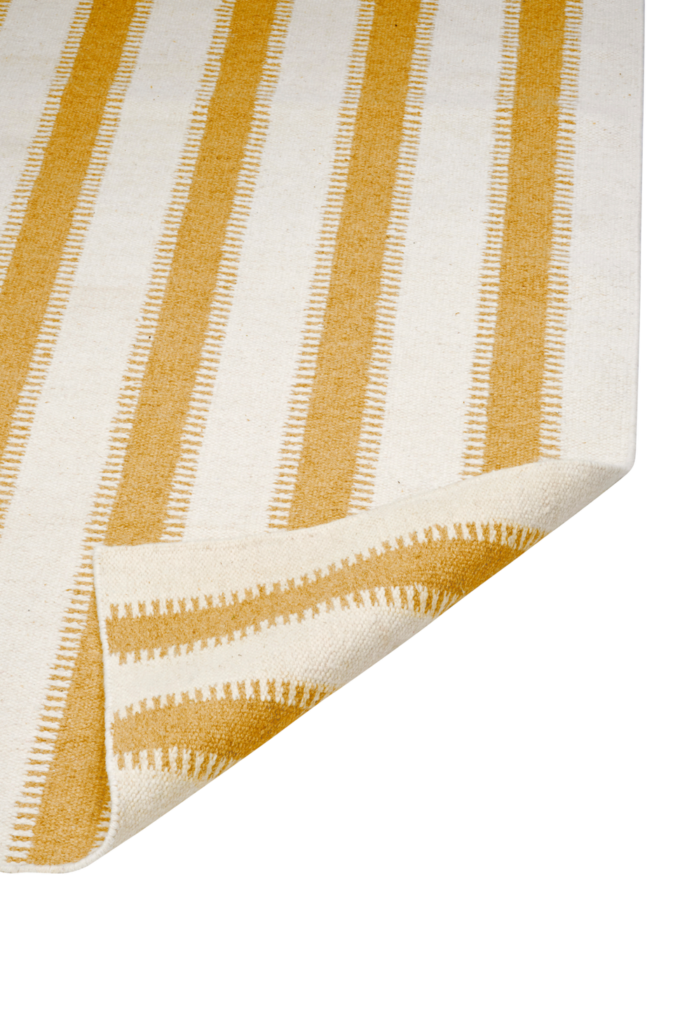 Classic Collection Matta i ull Stripes, gul från Classic Collection, bild 2