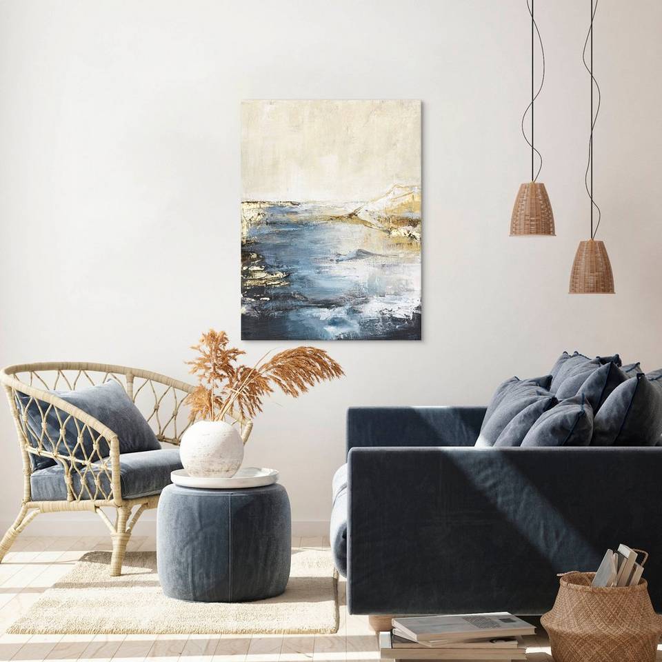 Malerifabrikken Astonish 3 / Blandad målning / 60 X 80 cm, blå från Malerifabrikken, bild 2