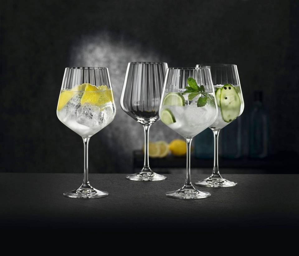 Nachtmann Gin & Tonic glases Optic 4-pack 64cl, transparent från Nachtmann, bild 5