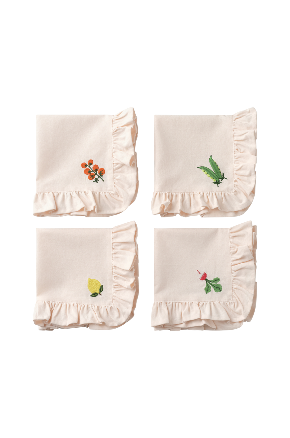 Ellos Home Servetter Lovisa Embrodery 4-pack, rosa från Ellos Home, bild 2