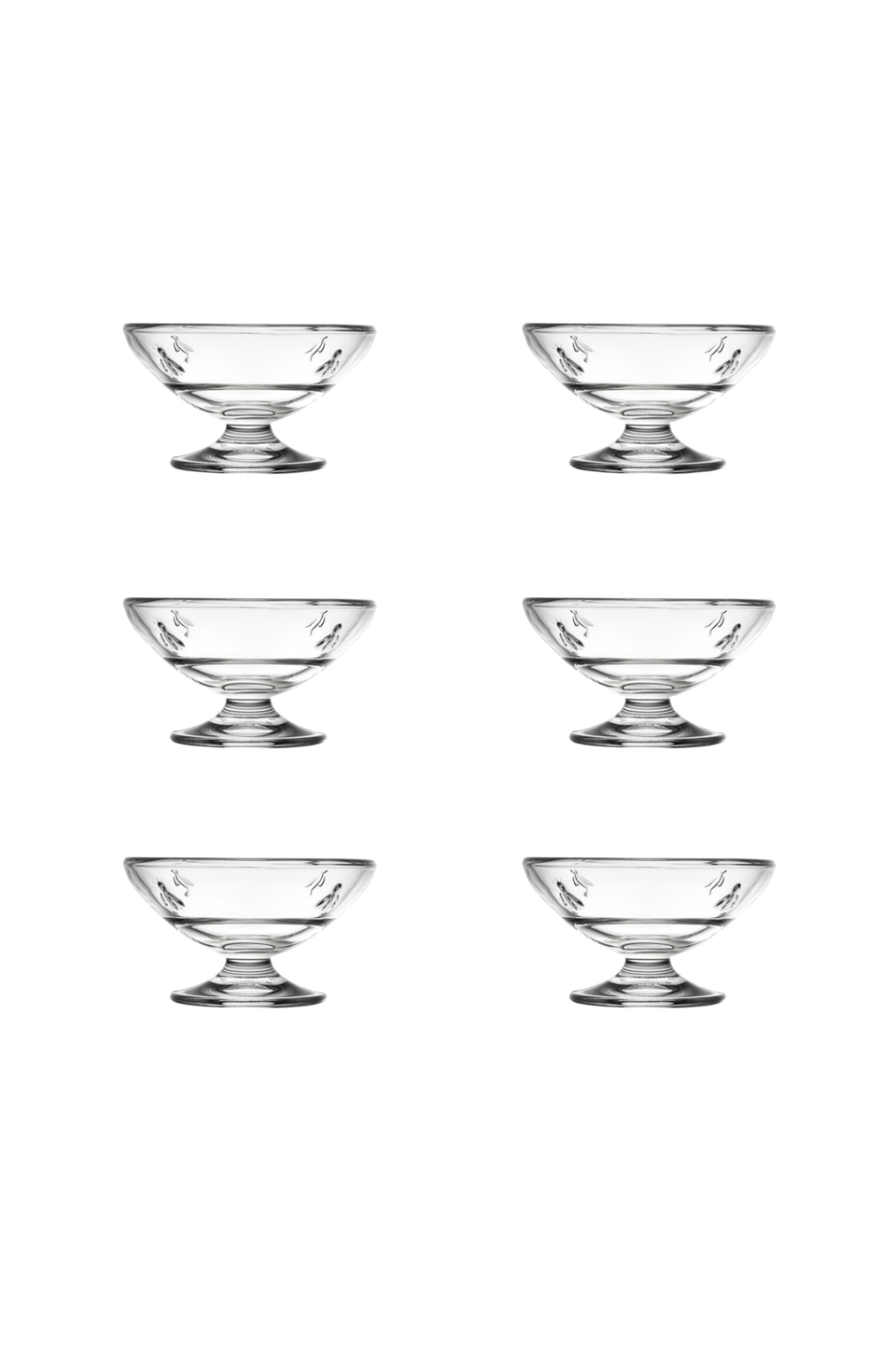 La Rochére Skål med fot Abeille 6 glas La Rochere, transparent från La Rochére, bild 5