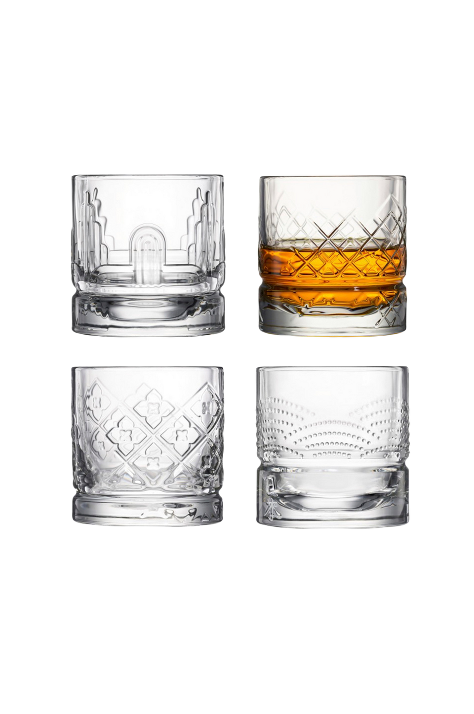 La Rochére Whiskey Glas Dandy 4 glas med olika motiv La Rochere, transparent från La Rochére, bild 5