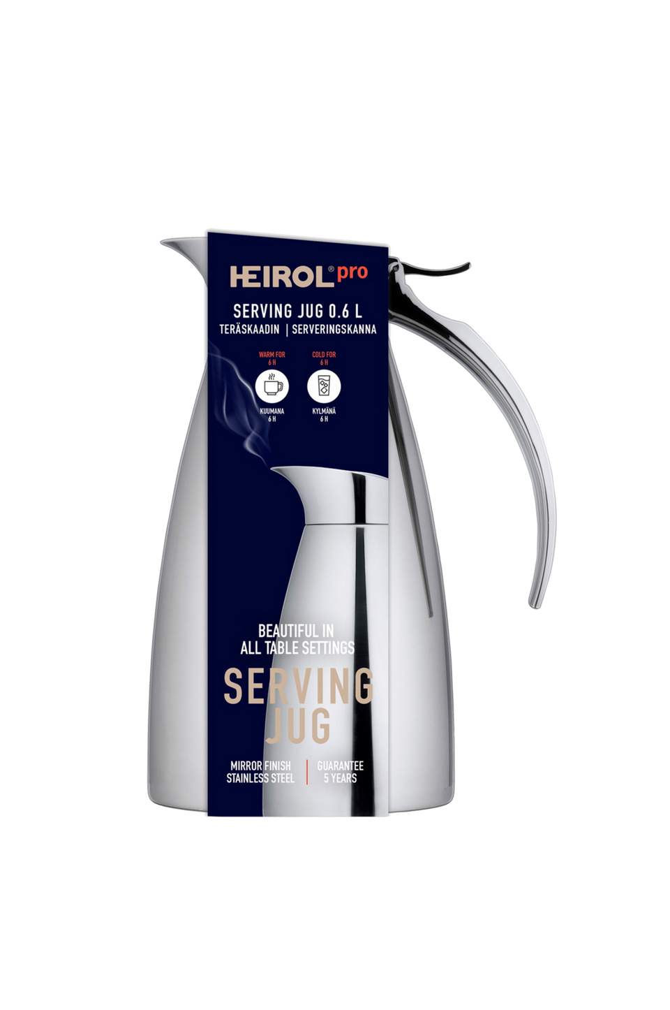 Heirol Termos Kanna 0,6 liter Rostfritt stål Heirol, silver från Heirol, bild 5