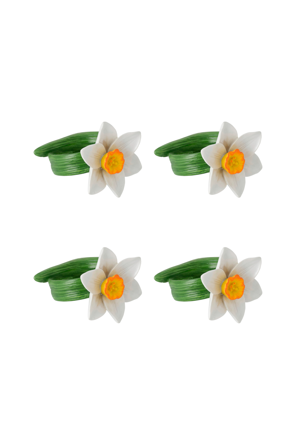 Ellos Home Servettringar Lily 4-pack, grön från Ellos Home, bild 2