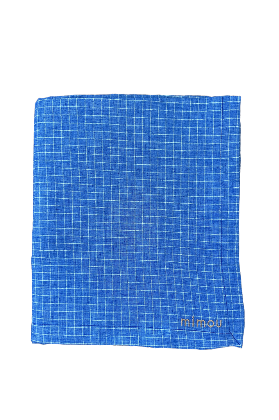 Mimou Bordsduk Linen Check, blå från Mimou, bild 2